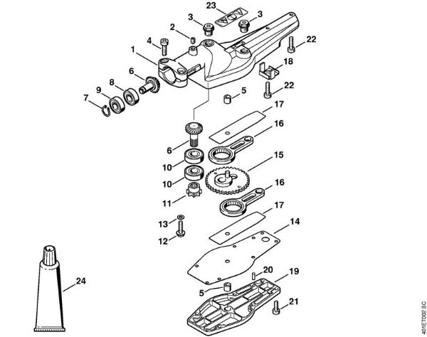 Herramientas de acople HL 0Â° Caja reductora 0Â° de la marca Stihl