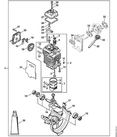 Motores universales (KM) KM 100 Piezas motrices í˜ 40 mm de la marca Stihl