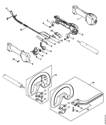 Motores universales (KM) KM 111 R Empuóadura de la marca Stihl
