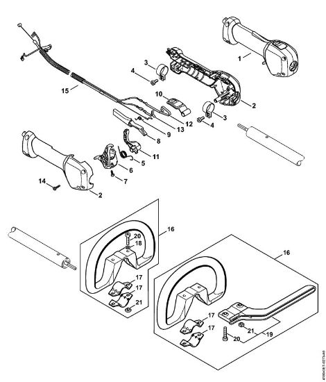 Motores universales (KM) KM 111 R Empuóadura de la marca Stihl