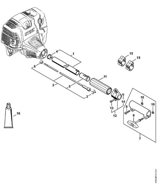 Motores universales (KM) KM 111 R Vástago de la marca Stihl