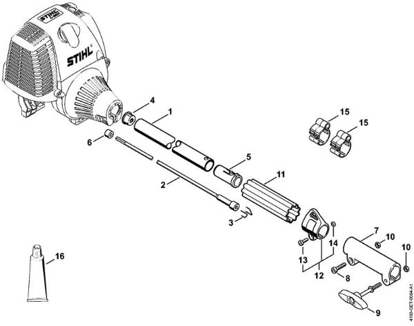 Motores universales (KM) KM 130 Vástago de la marca Stihl