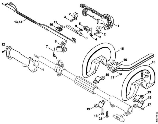 Motores universales (KM) KM 130 R Empuóadura de la marca Stihl