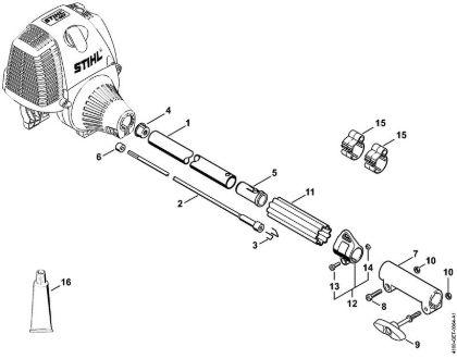 Motores universales (KM) KM 130 R Vástago de la marca Stihl