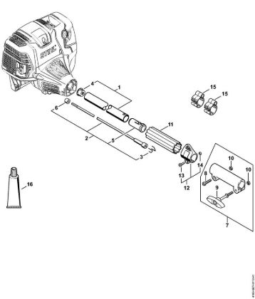 Motores universales (KM) KM 131 Vástago de la marca Stihl