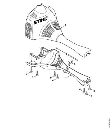 Motores universales (KM) KM 55 C-E Carcasa del motor (Empuóadura doble) KM 55 C-E de la marca Stihl