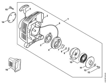 Motores universales (KM) KM 55 C-E Mecanismo de arranque ErgoStart KM 55 C-E de la marca Stihl
