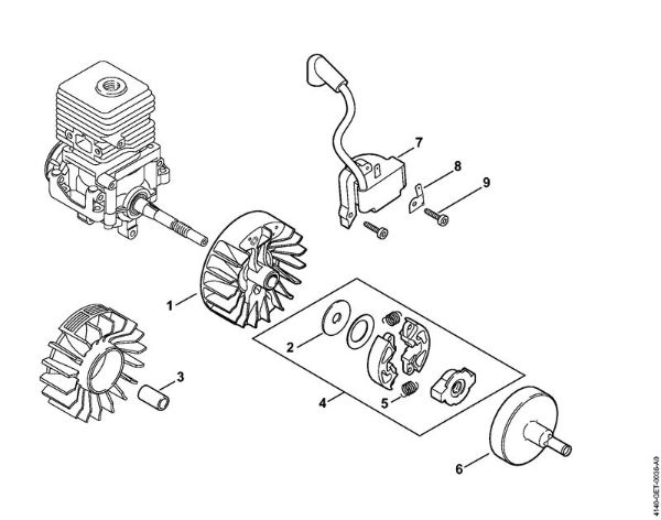 Motores universales (KM) KM 55 C-E Sistema de encendido, Embrague de la marca Stihl
