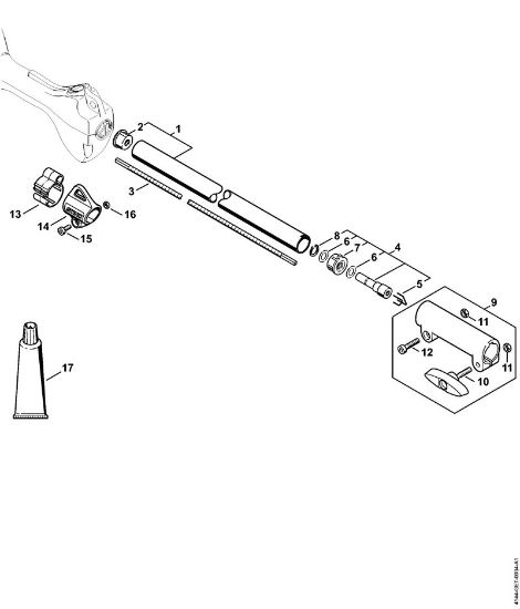Motores universales (KM) KM 56 RC-E Vástago KM 56 C de la marca Stihl