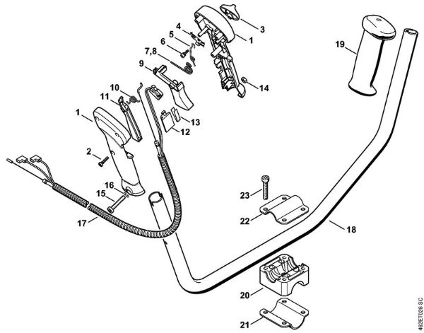 Motores universales (KM) KM 85 Empuóadura doble BR, PRC de la marca Stihl