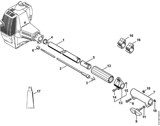 Motores universales (KM) KM 85 Vástago de la marca Stihl