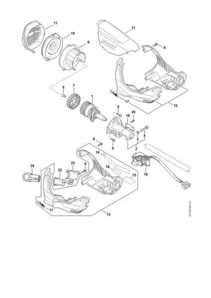 Imagen de Motor eláctrico, Cárter de motor KMA 130 R