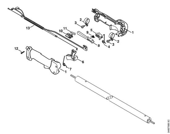 FT 100 FT 100 Empuóadura de la marca Stihl