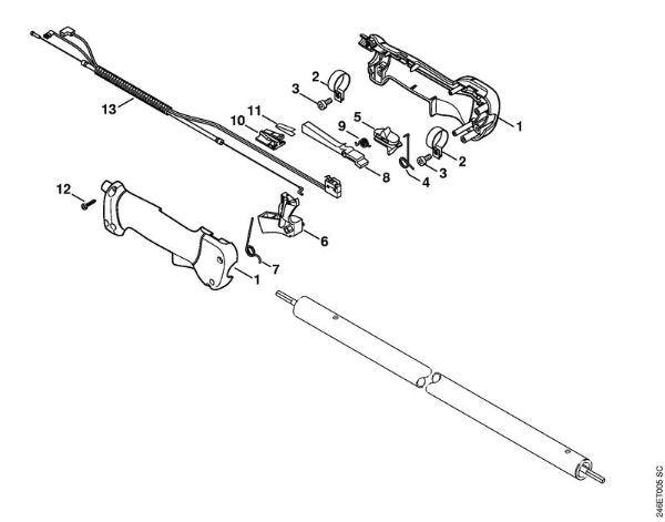 FT 100 FT 100 Empuóadura de la marca Stihl