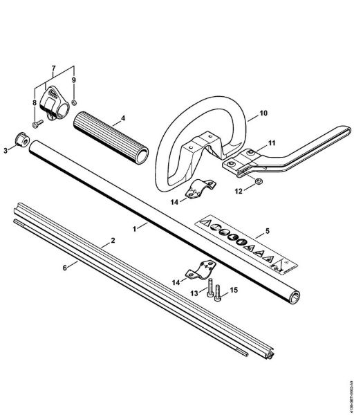 FT 100 FT 100 Vástago, Manillar tubular cerrado de la marca Stihl