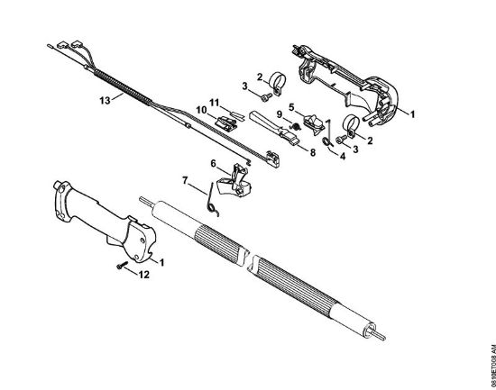 Máquinas especiales (PC, SP, MC) PC 70 Empuóadura de la marca Stihl