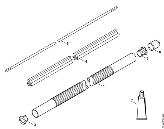 Máquinas especiales (PC, SP, MC) PC 70 Vástago PC 70 de la marca Stihl