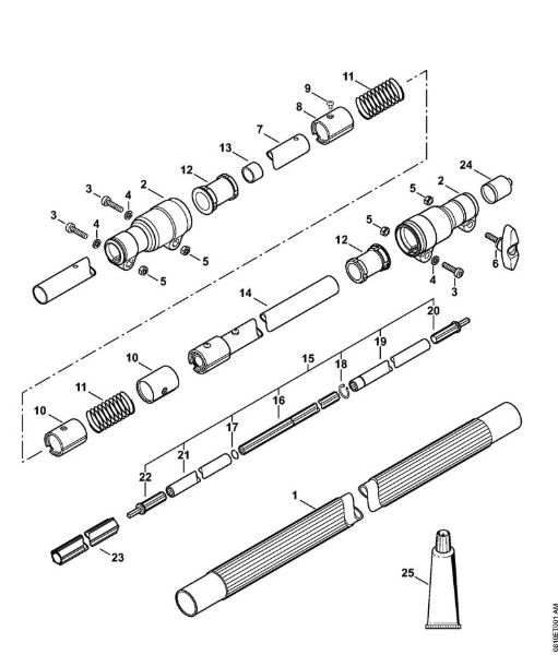 Máquinas especiales (PC, SP, MC) PC 75 Vástago PC 75 de la marca Stihl
