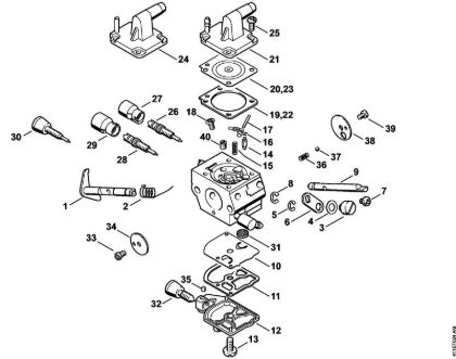 Máquinas especiales (PC, SP, MC) SP 200 Carburador C1Q-S162, C1Q-S83 de la marca Stihl