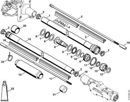 Máquinas especiales (PC, SP, MC) SP 200 Vástago de la marca Stihl