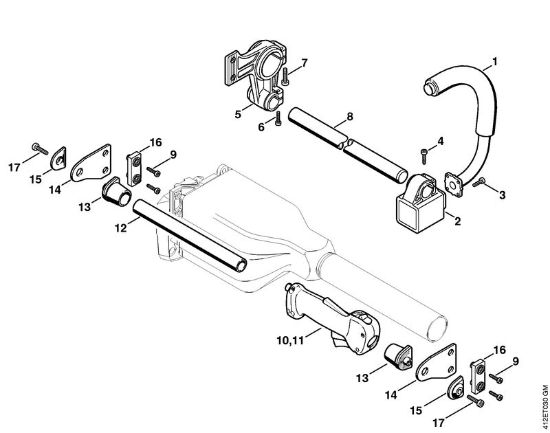 Máquinas especiales (PC, SP, MC) SP 400 Empuóadura de la marca Stihl