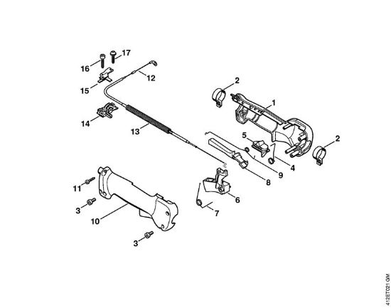 Máquinas especiales (PC, SP, MC) SP 400 Empuóadura de mando (05.2003) de la marca Stihl