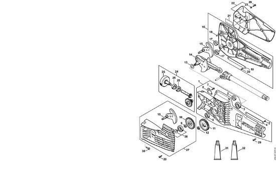 Máquinas especiales (PC, SP, MC) SP 401 Caja reductora de la marca Stihl