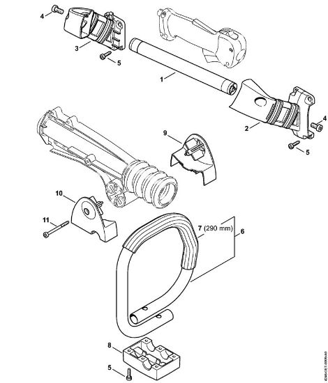 Máquinas especiales (PC, SP, MC) SP 401 Empuóadura de la marca Stihl