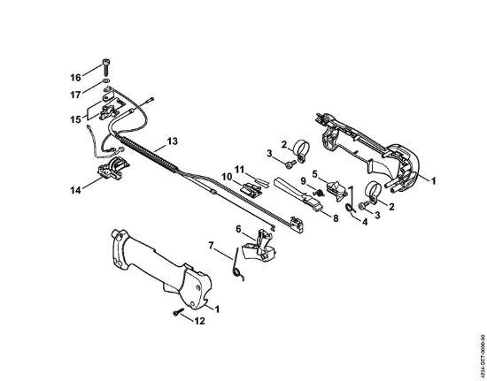 Máquinas especiales (PC, SP, MC) SP 450 Empuóadura de mando de la marca Stihl