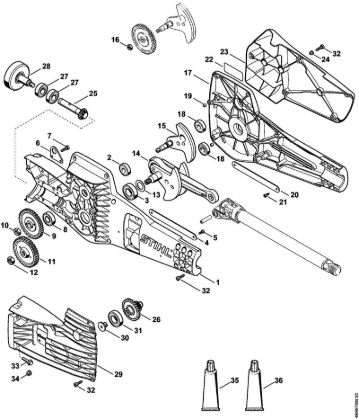 Máquinas especiales (PC, SP, MC) SP 451 Caja reductora de la marca Stihl