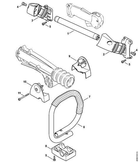 Máquinas especiales (PC, SP, MC) SP 451 Empuóadura de la marca Stihl
