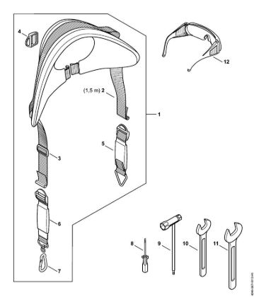 Máquinas especiales (PC, SP, MC) SP 452 Cinturón de porte, Herramientas, Accesorí­es extra de la marca Stihl