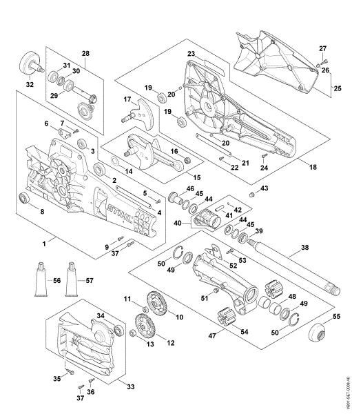 Imagen de Caja reductora, Levantaválvulas, Tubo de guà­a SP 482