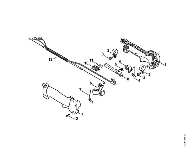 Máquinas especiales (PC, SP, MC) SP 81 Empuóadura de la marca Stihl