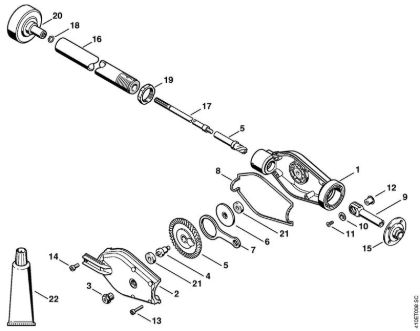 Máquinas especiales (PC, SP, MC) SP 85 Caja reductora de la marca Stihl