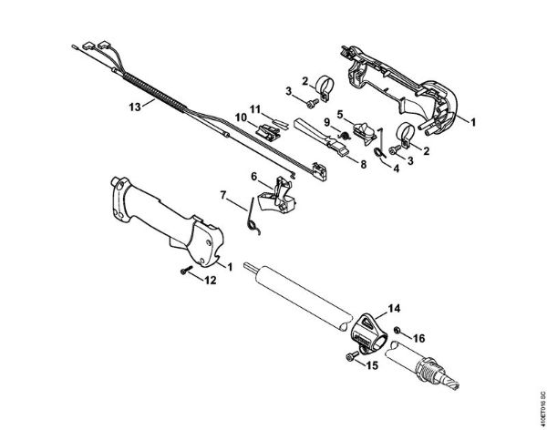 Máquinas especiales (PC, SP, MC) SP 85 Empuóadura de la marca Stihl