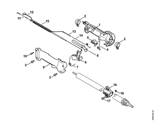Máquinas especiales (PC, SP, MC) SP 85 Empuóadura (24.2002) de la marca Stihl