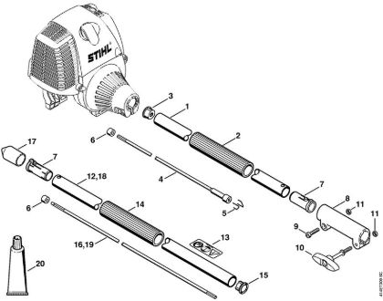 Máquinas especiales (PC, SP, MC) SP 90 T Vástago SP 90 T de la marca Stihl