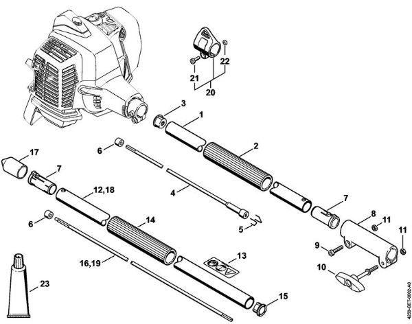 Máquinas especiales (PC, SP, MC) SP 92 TC-E Vástago SP 92 TC de la marca Stihl