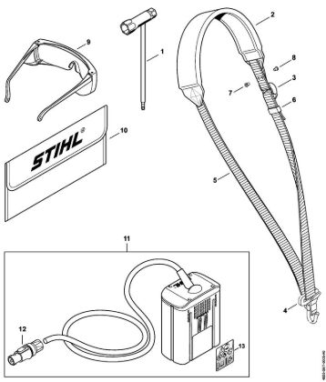 Máquinas especiales de acumulador (SPA) SPA 65 Herramientas, Accesorios extra de la marca Stihl