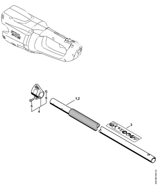 Máquinas especiales de acumulador (SPA) SPA 65 Vástago de la marca Stihl