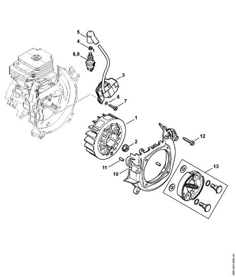 BC 230 BC 230 Sistema de encendido, Embrague de la marca Stihl