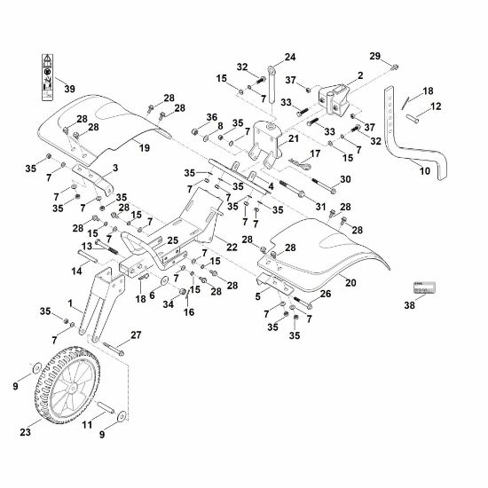 Imagen de C - Cubierta, Chasis MH 600.0