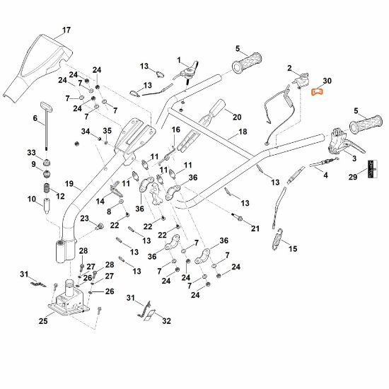 Imagen de A - Manillar MH 600.1