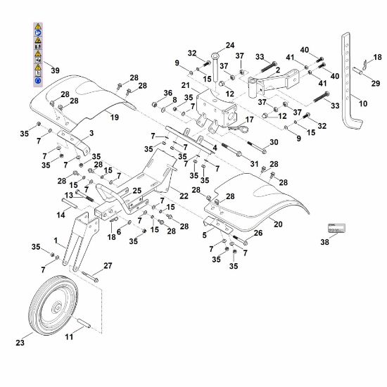 Imagen de C - Cubierta, Chasis MH 600.1