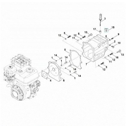 Imagen de D - Carcasa de la caja reductora MH 700.0