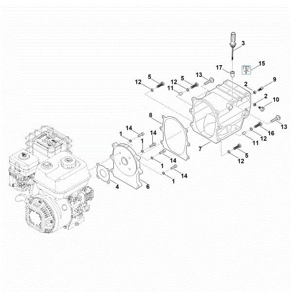 Imagen de D - Carcasa de la caja reductora MH 700.0
