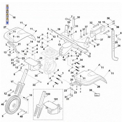 Imagen de C - Cubierta, Chasis MH 700.1