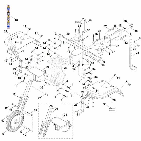 Imagen de C - Cubierta, Chasis MH 700.1