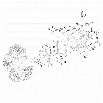 Imagen de D - Carcasa de la caja reductora MH 700.1